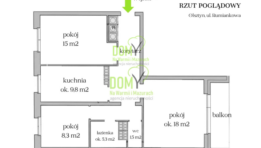 Mieszkanie Sprzedaż Olsztyn Redykajny Rumiankowa