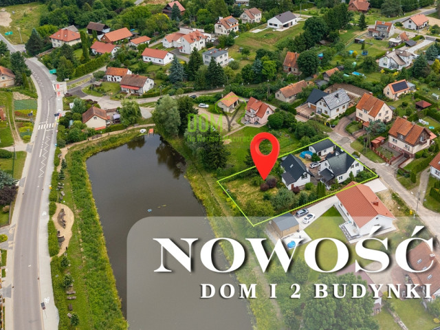Dom nad stawem+garaż z mieszkaniem/Stawiguda